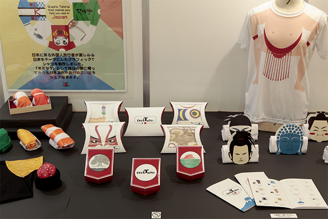 「日本をテーマにした外国人向けのTシャツデザイン」