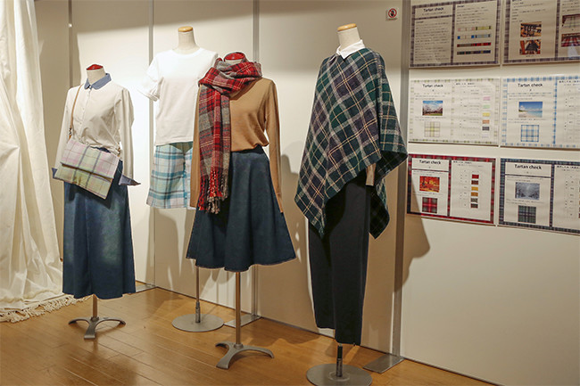 「色と材質による変化を考察する -Tartan check-」(綿・ウール)