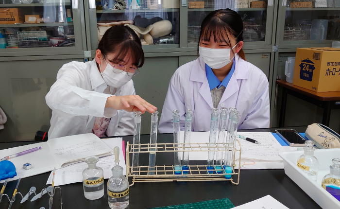 界面活性剤の定性実験