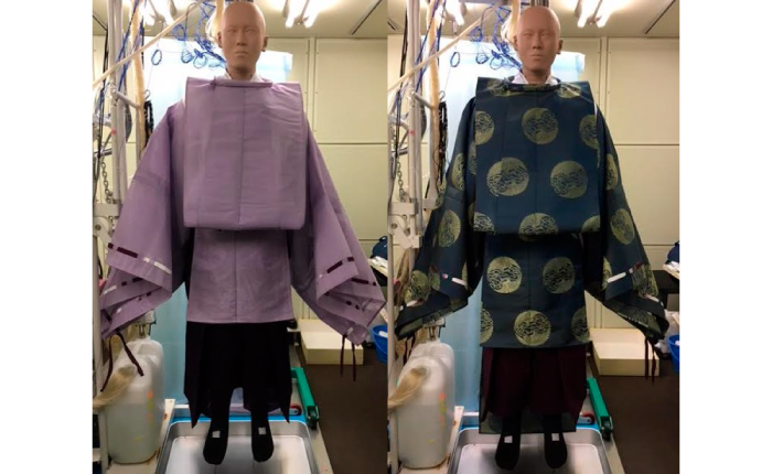 サーマルマネキンで衣服の保温性を測る